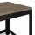 vidaXL Couchtisch Grau und Schwarz 90x45x45 cm MDF und Eisen