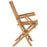 vidaXL Klappbare Gartenst&uuml;hle 6 Stk. Massivholz Teak