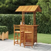 vidaXL 3-tlg. Gartenbar-Set Massivholz Akazie