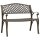 vidaXL Gartenbank 102 cm Aluminiumguss Bronzen