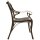 vidaXL Gartenbank 102 cm Aluminiumguss Bronzen
