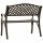 vidaXL Gartenbank 102 cm Aluminiumguss Bronzen