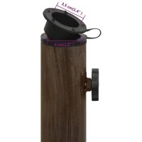 vidaXL Sonnenschirmständer Bronzen 45x45x30 cm Gusseisen