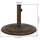 vidaXL Sonnenschirmständer Bronzen 45x45x30 cm Gusseisen