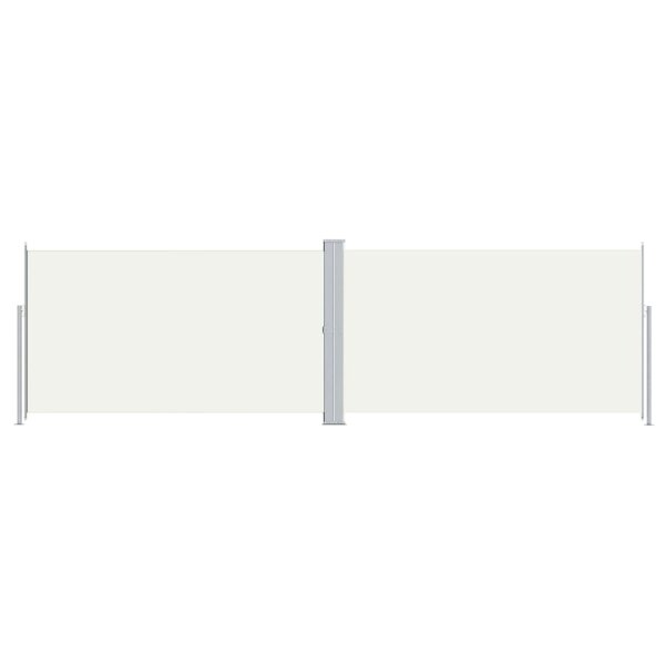 vidaXL Seitenmarkise Ausziehbar Creme 180x600 cm