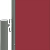 vidaXL Seitenmarkise Ausziehbar Rot 180x600 cm