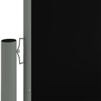 vidaXL Seitenmarkise Ausziehbar Schwarz 200x600 cm