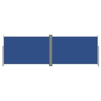 vidaXL Seitenmarkise Ausziehbar Blau 200x600 cm