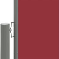 vidaXL Seitenmarkise Ausziehbar Rot 140x1000 cm