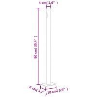 vidaXL Seitenmarkise Ausziehbar Rot 140x1000 cm