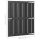 vidaXL Gartentor WPC 100x112 cm Grau