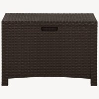 vidaXL Garten-Aufbewahrungsbox 60x54x41 cm PP Rattan Braun