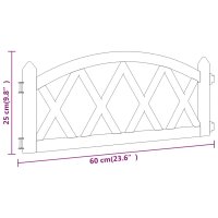 vidaXL Rasenkanten 17 Stk. Wei&szlig; 10 m PP