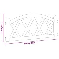 vidaXL Rasenkanten 17 Stk. Rot 10 m PP