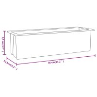 vidaXL Pflanzkasten f&uuml;r Europaletten 12 Stk. Grau 36x13,5x9,5 cm PP