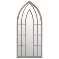 vidaXL Gartenspiegel Sand 100x45 cm Eisen