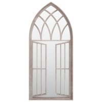 vidaXL Gartenspiegel Sand 100x45 cm Eisen