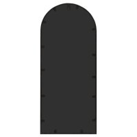vidaXL Gartenspiegel Schwarz 100x45 cm Eisen