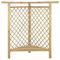 vidaXL Eckpergola mit Bank 166x81x174 cm Kiefernholz Impr&auml;gniert