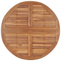 vidaXL Garten-Esstisch Klappbar &Oslash;110x75 cm Massivholz Teak