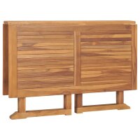 vidaXL Garten-Esstisch Klappbar 110x110x75 cm Massivholz Teak