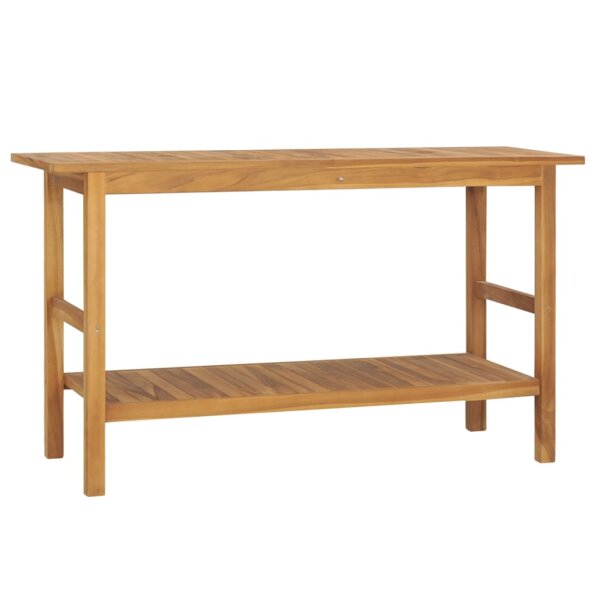 vidaXL Waschtisch Massivholz Teak 132x45x75cm