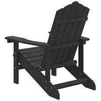 vidaXL Adirondack-Gartenstuhl HDPE Anthrazit