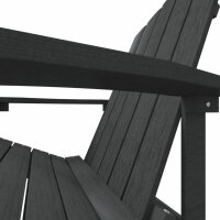 vidaXL Adirondack-Gartenstuhl HDPE Anthrazit