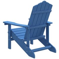 vidaXL Adirondack-Gartenstuhl HDPE Aquablau