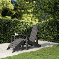 vidaXL Adirondack-Gartenstuhl mit Fußstütze...