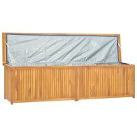 vidaXL Gartenbox 200x50x55 cm Massivholz Teak