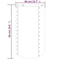 vidaXL Pflanzk&uuml;bel Pulverbeschichteter Stahl 40x40x68 cm Braun