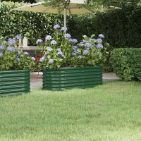 WOWONA Hochbeet Pulverbeschichteter Stahl 114x40x36 cm...