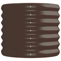 WOWONA Hochbeet Pulverbeschichteter Stahl 152x40x36 cm Braun