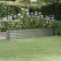 WOWONA Hochbeet Pulverbeschichteter Stahl 224x40x36 cm...