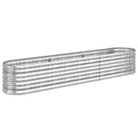 WOWONA Hochbeet Pulverbeschichteter Stahl 224x40x36 cm...