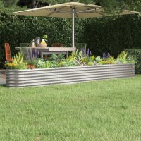 WOWONA Hochbeet Pulverbeschichteter Stahl 332x40x36 cm...