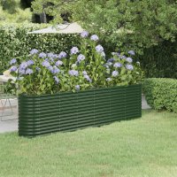 vidaXL Hochbeet Pulverbeschichteter Stahl 260x40x68 cm...