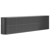 vidaXL Hochbeet Pulverbeschichteter Stahl 260x40x68 cm...