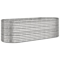 vidaXL Hochbeet Pulverbeschichteter Stahl 224x80x68 cm...