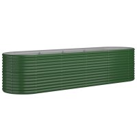 vidaXL Hochbeet Pulverbeschichteter Stahl 296x80x68 cm...