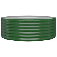 vidaXL Hochbeet Pulverbeschichteter Stahl 100x100x36 cm...