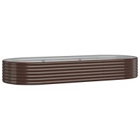 vidaXL Hochbeet Pulverbeschichteter Stahl 249x100x36 cm...