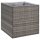 vidaXL Pflanzk&uuml;bel Grau 80x80x80 cm Poly Rattan