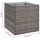 vidaXL Pflanzk&uuml;bel Grau 80x80x80 cm Poly Rattan