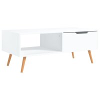 vidaXL Couchtisch Weiß 100x49,5x43 cm Holzwerkstoff