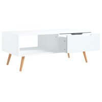 vidaXL Couchtisch Wei&szlig; 100x49,5x43 cm Holzwerkstoff