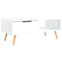 vidaXL Couchtisch Wei&szlig; 100x49,5x43 cm Holzwerkstoff