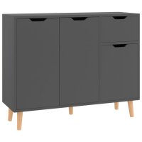 vidaXL Sideboard Grau 90x30x72 cm Holzwerkstoff