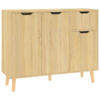 vidaXL Sideboard Sonoma-Eiche 90x30x72 cm Holzwerkstoff